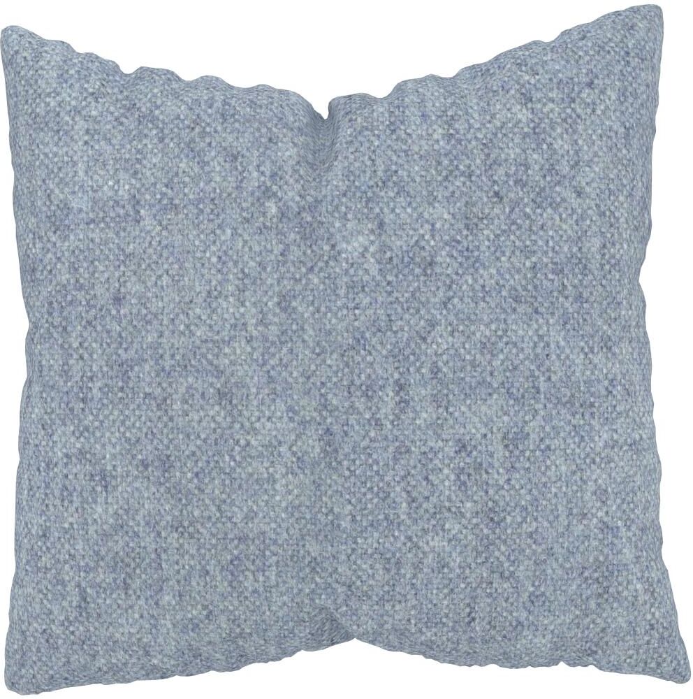 MYCS Coussin Bleu Glacier - 50x50 cm - Housse en Laine chinée. Coussin de canapé moelleux