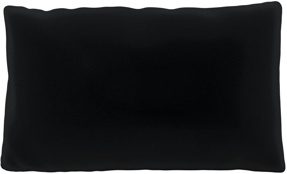 MYCS Coussin Noir - 30x50 cm - Housse en Velours. Coussin de canapé moelleux