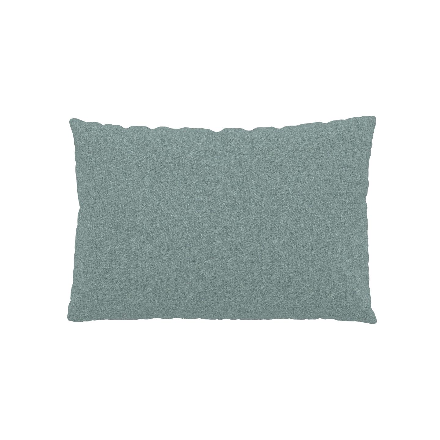 MYCS Coussin Bleu océan - 40x60 cm - Housse en Laine végane. Coussin de canapé moelleux