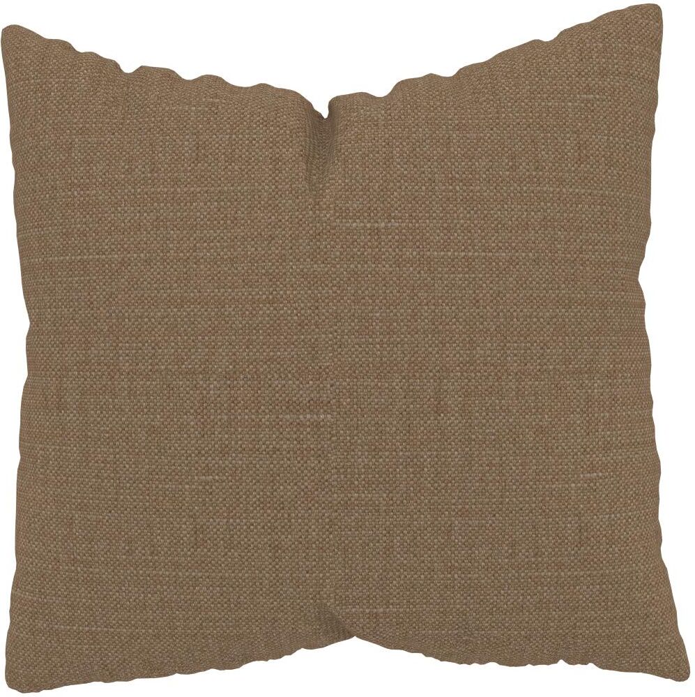 MYCS Coussin Brun Caramel - 50x50 cm - Housse en Textile tissé. Coussin de canapé moelleux