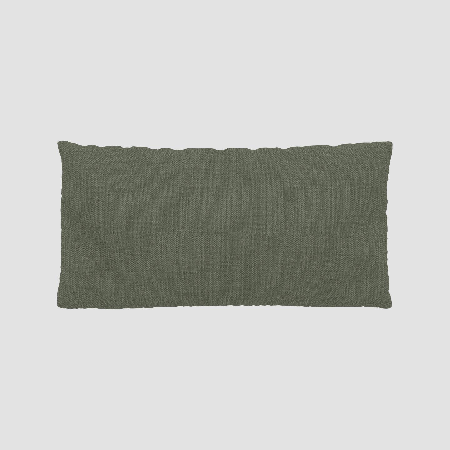 MYCS Coussin Vert Olive - 40x80 cm - Housse en Textile tissé. Coussin de canapé moelleux