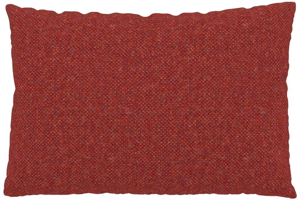 MYCS Coussin Orange Sanguine - 40x60 cm - Housse en Laine chinée. Coussin de canapé moelleux