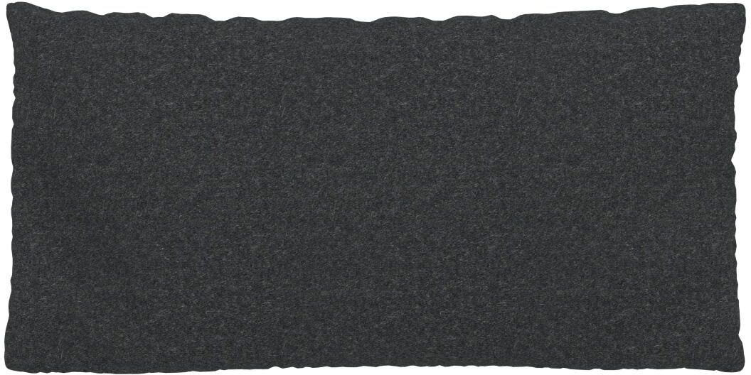 MYCS Coussin Anthracite - 40x80 cm - Housse en Laine. Coussin de canapé moelleux