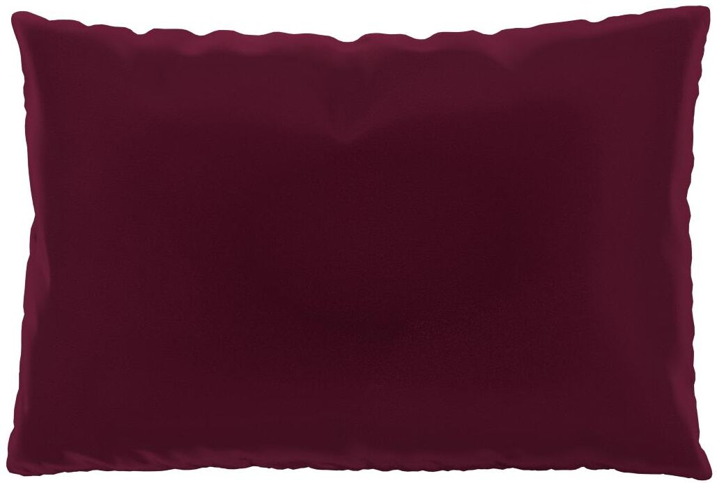 MYCS Coussin Rouge Mûre - 40x60 cm - Housse en Velours. Coussin de canapé moelleux