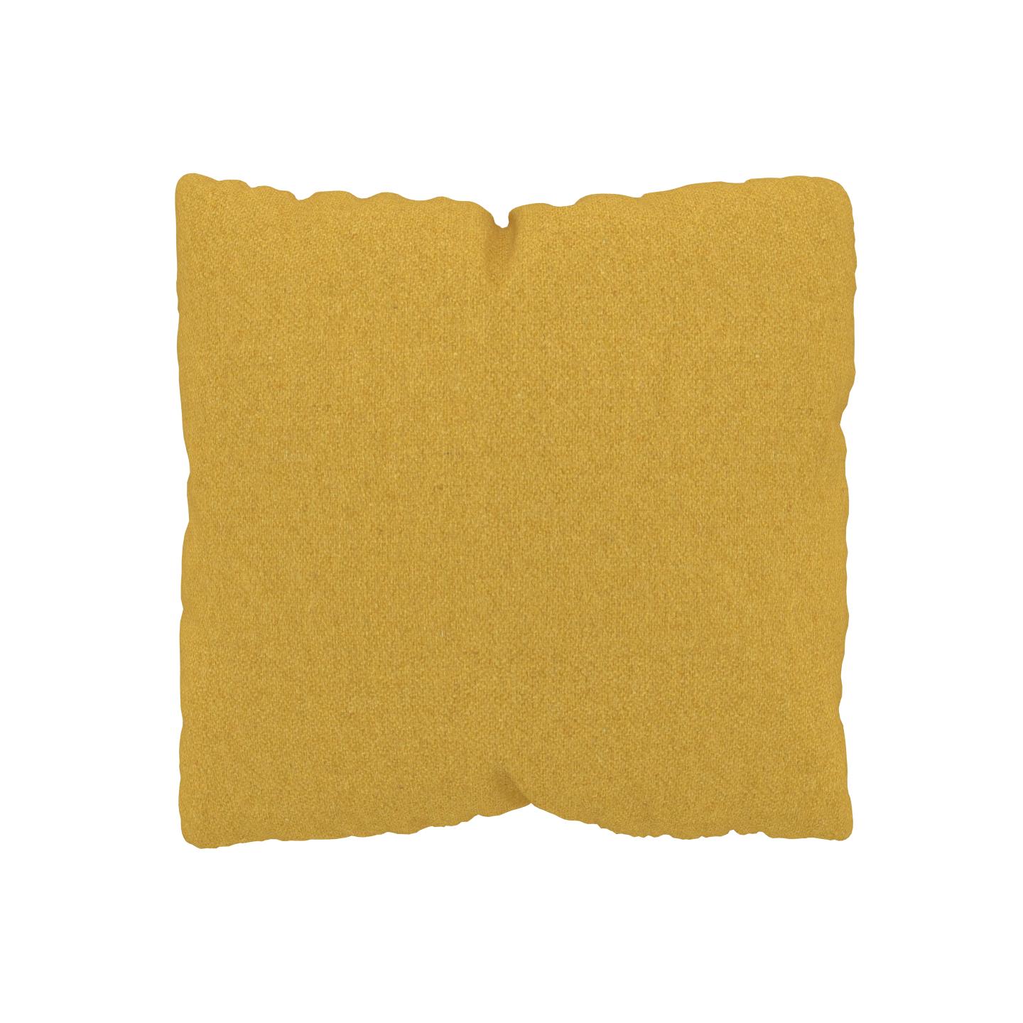 MYCS Coussin Jaune Colza - 40x40 cm - Housse en Laine. Coussin de canapé moelleux