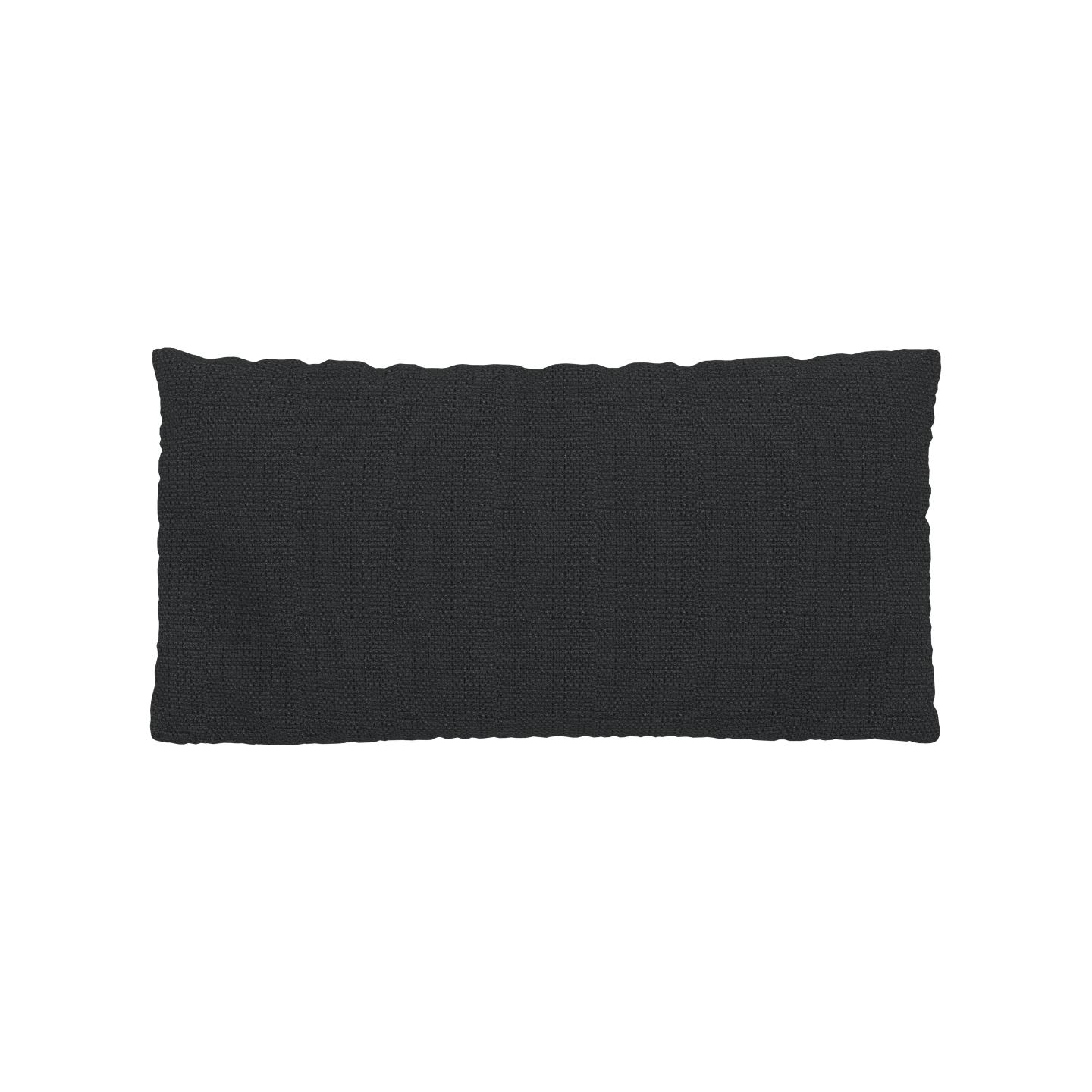 MYCS Coussin Noir Nuit - 40x80 cm - Housse en Tissu grossier. Coussin de canapé moelleux