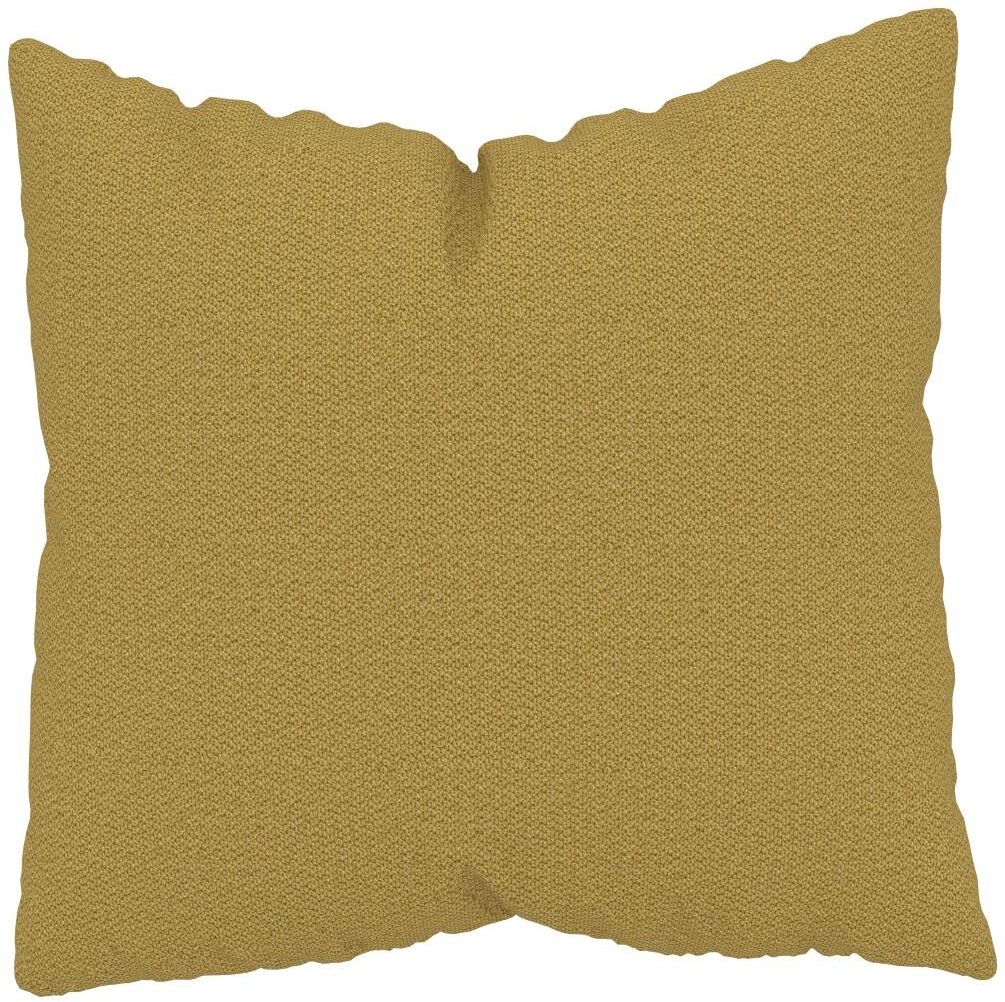 MYCS Coussin Jaune Moutarde - 50x50 cm - Housse en Tissu grossier. Coussin de canapé moelleux