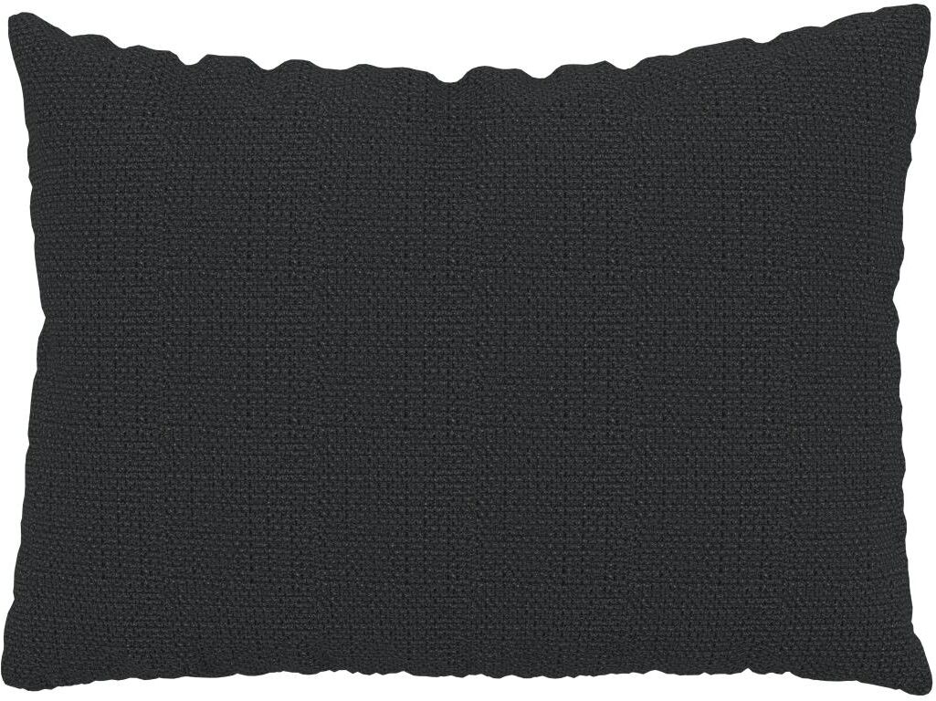 MYCS Coussin Noir Nuit - 48x65 cm - Housse en Tissu grossier. Coussin de canapé moelleux