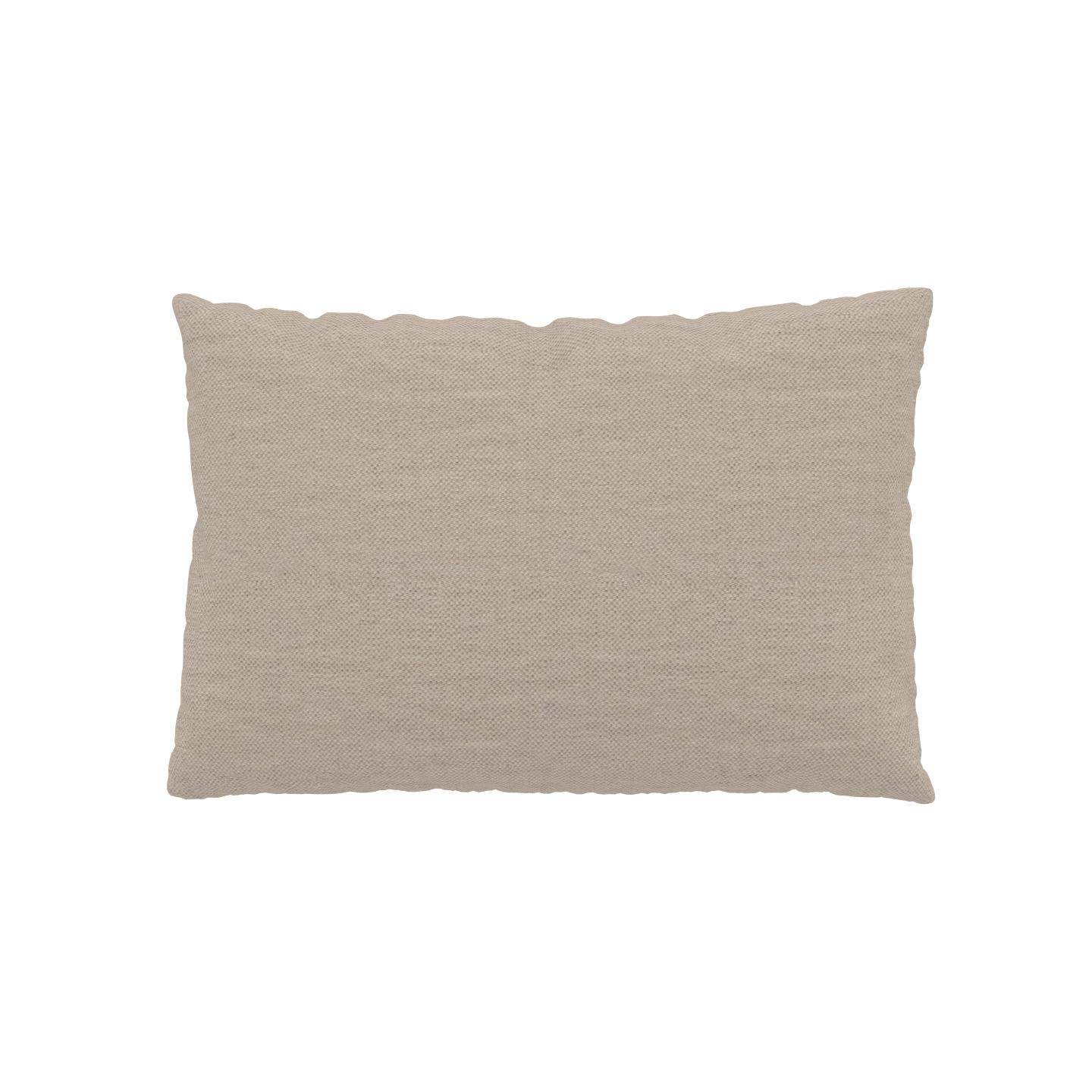 MYCS Coussin Blanc Crème - 40x60 cm - Housse en Textile tissé. Coussin de canapé moelleux