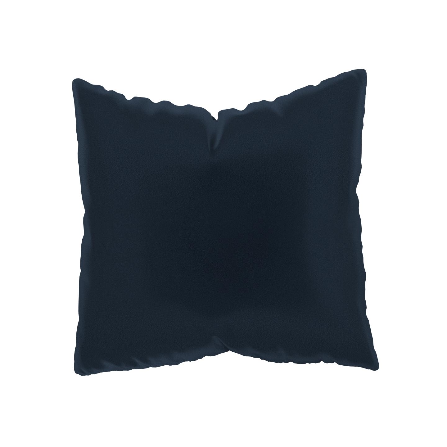 MYCS Coussin Bleu Nuit - 50x50 cm - Housse en Velours. Coussin de canapé moelleux