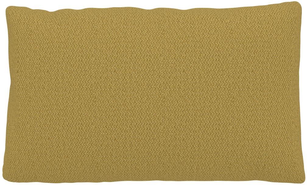 MYCS Coussin Jaune Moutarde - 30x50 cm - Housse en Tissu grossier. Coussin de canapé moelleux