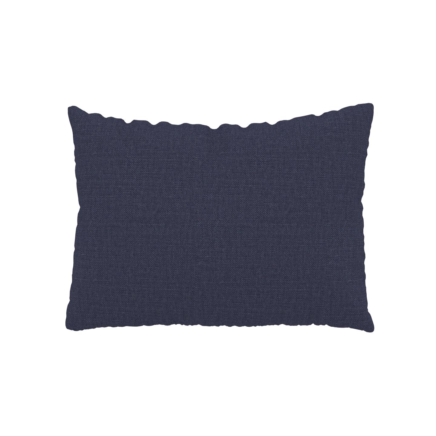 MYCS Coussin Bleu Denim - 48x65 cm - Housse en Textile tissé. Coussin de canapé moelleux