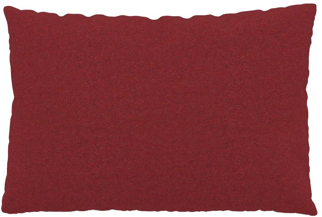 MYCS Coussin Rouge Cerise - 40x60 cm - Housse en Laine. Coussin de canapé moelleux