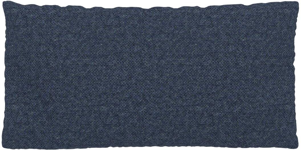 MYCS Coussin Bleu Denim - 40x80 cm - Housse en Laine chinée. Coussin de canapé moelleux