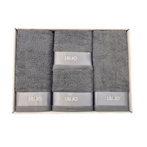 LIU JO Set 5 Pezzi Bagno Art Lb407n Colore A Scelta Misura Unica GRIGIO