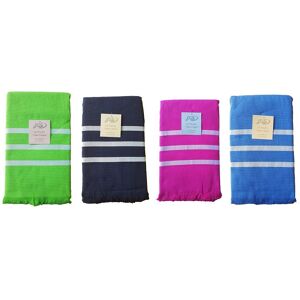 LE FOUTA Telo Mare Art 3 Righe Colore A Scelta Misura Unica VIOLA UNICA