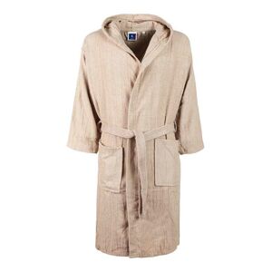 € Style Accappatoio in spugna di cotone con cappuccio Accappatoi unisex Beige taglia XXL