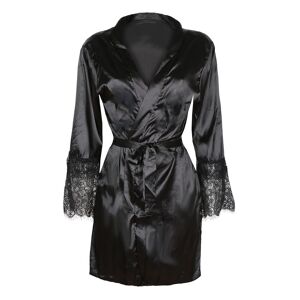 Solada Vestaglia con pizzo Vestaglie donna Nero taglia L/XL