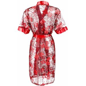 Solada Vestaglia donna in pizzo manica corta Vestaglie donna Rosso taglia XL