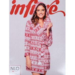 Infiore Vestaglia natalizia donna con cappuccio Vestaglie donna Rosso taglia L