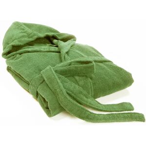 Leroy Merlin Accappatoio cotone 100% verde scuro misura L, made in Italy