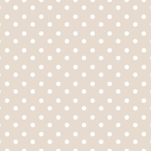 d-c-fix Tovaglia rettangolare  Montecarlo in pvc 120 x 180 cm  beige con pois bianchi