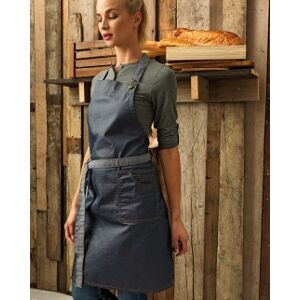 Premier 100 Grembiule in denim con pettorina Bib (Donna) neutro o personalizzato