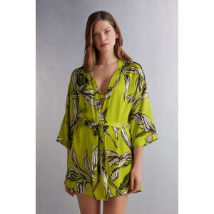 Intimissimi Kimono in Raso di Viscosa Sweet Like Sugar Donna Verde Taglia S/M