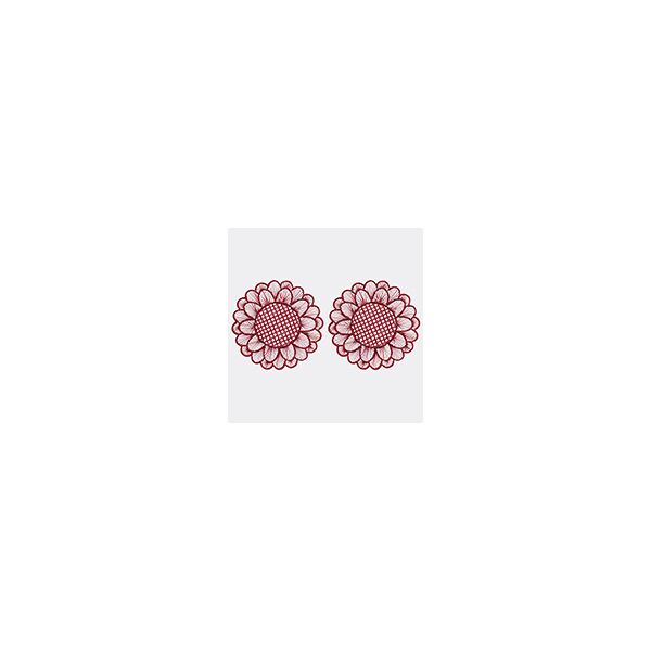 themis z 'symi' placemat, set of two, burgundy