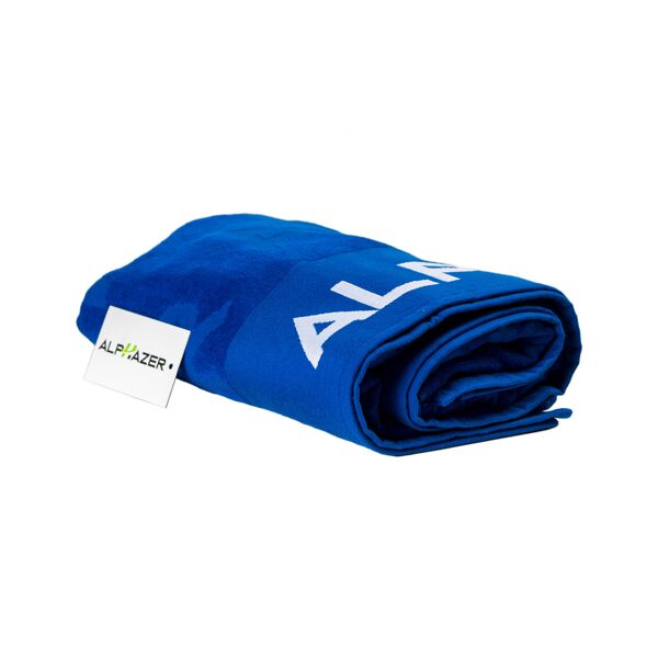 alphazer outfit beach towel velour cm 90x160 300 gsm colore: blu