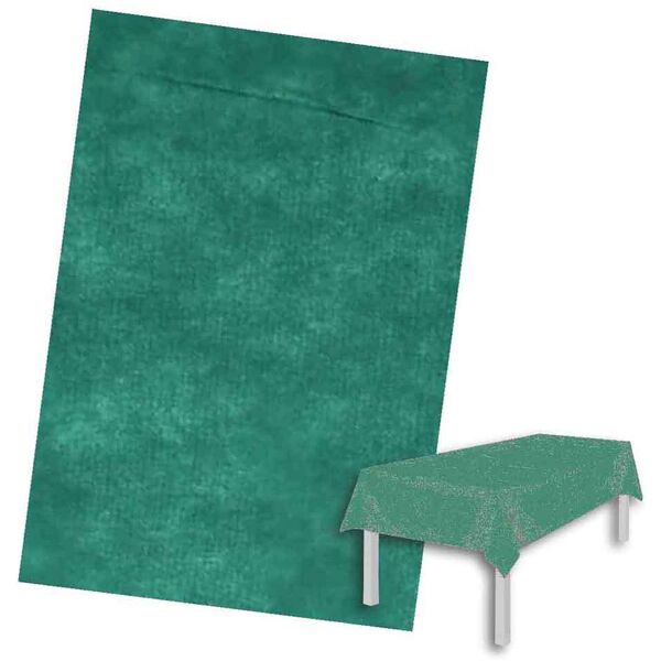 papolab tovaglia rettangolare tessuto non tessuto tnt 150x240 cm verde