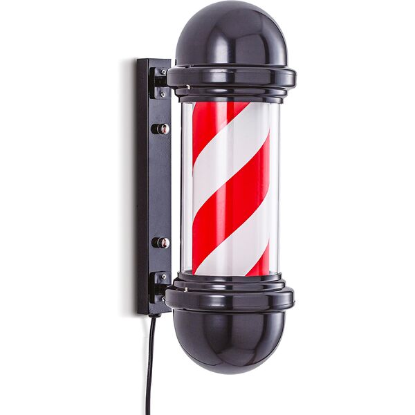 barber pole led da interno insegna luminosa da barbiere argento oro nero