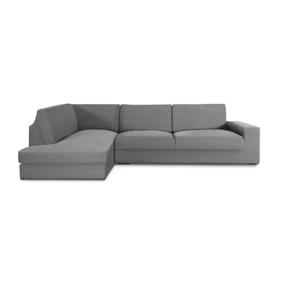 Toscohome Copridivano angolare 350-500 cm sinistro colore grigio - Jaz