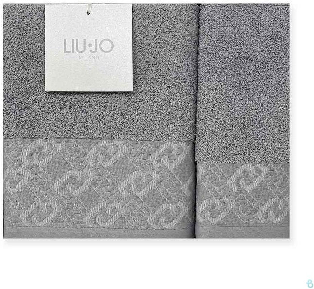 LIU JO Coppia Asciugamani Art Ns/l/lb851b Colore A Scelta Misura Unica PERLA