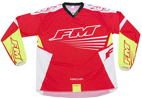 Fm racing Maglia moto cross enduro fm racing x24 force rosso giallo