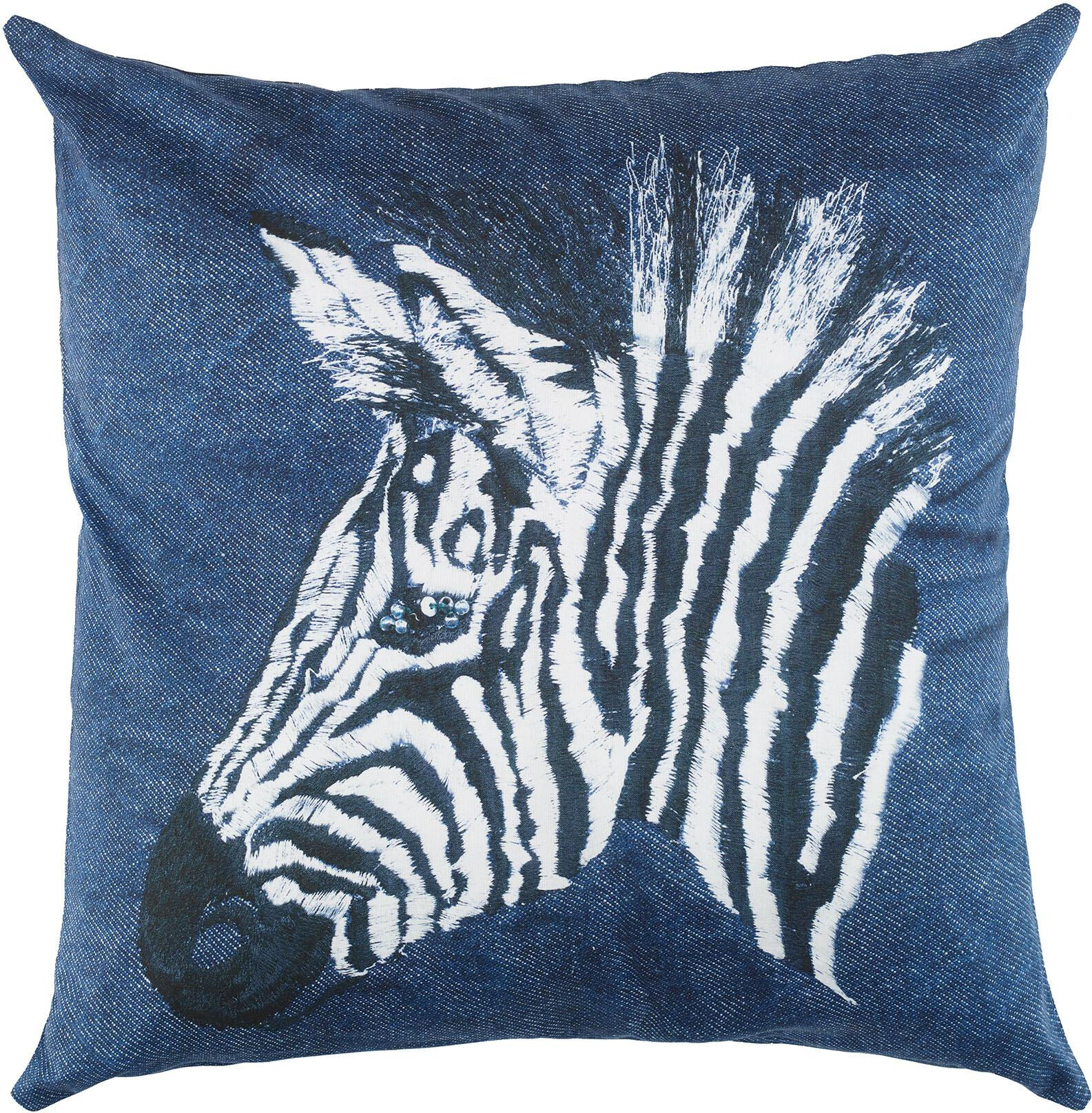 Bassetti Fodera per cuscino arredo 40x40 cm Life Malindi Zebra denim