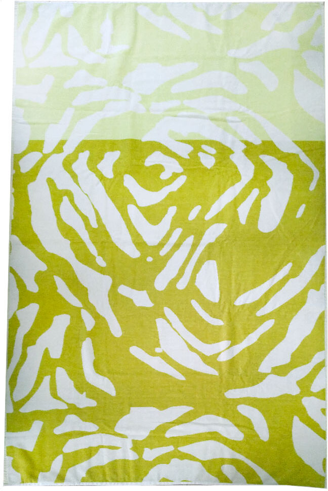 Trussardi Telo da mare in spugna 95x180 cm Lime puro cotone