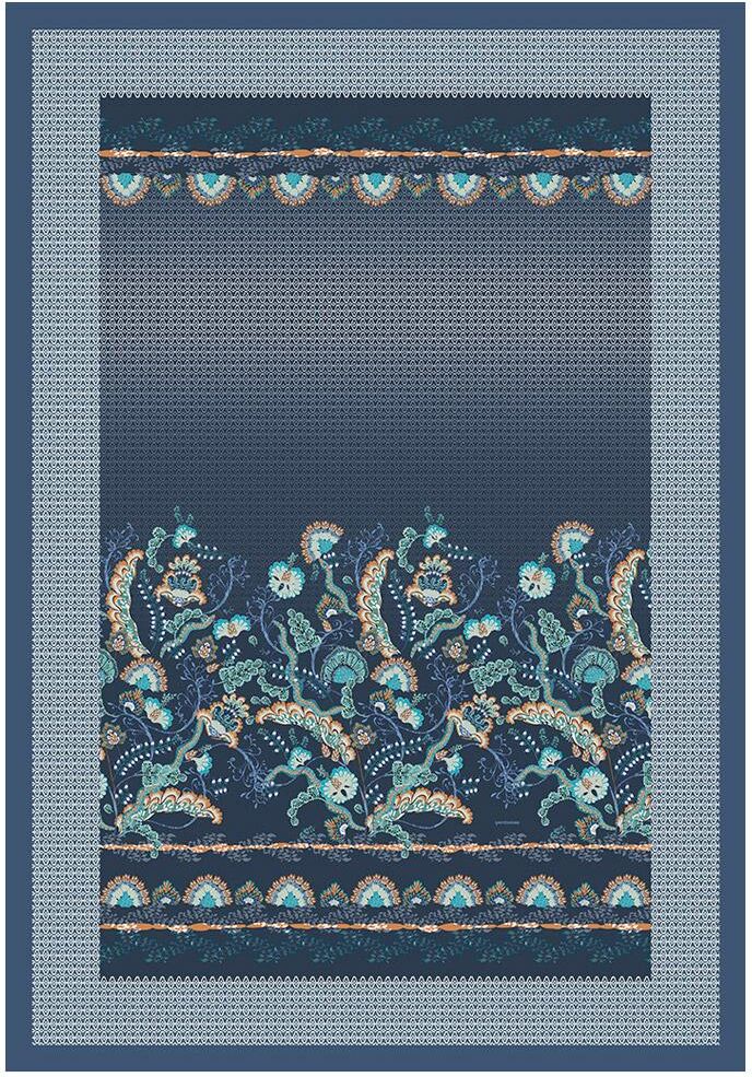 Bassetti Granfoulard Plaid in scatola CIVITA B1 135x190 cm blu copriletto