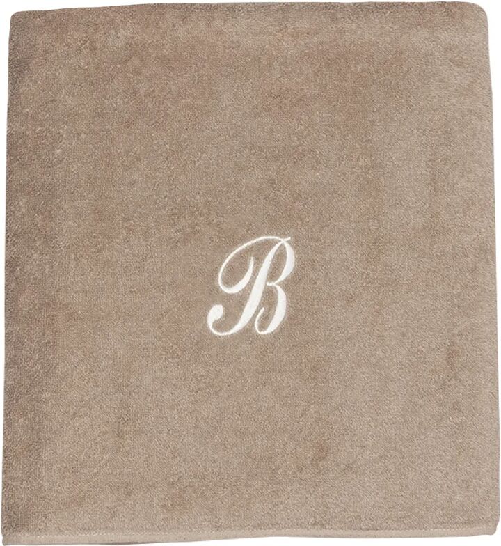 Monogram Telo 100x150 Monogram B,tortora