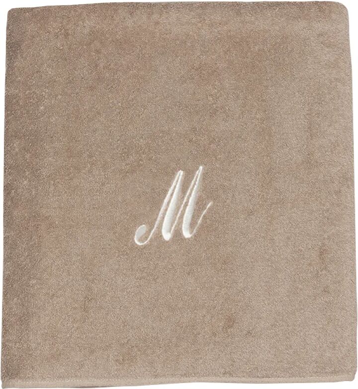 Monogram Telo 100x150 Monogram M,tortora