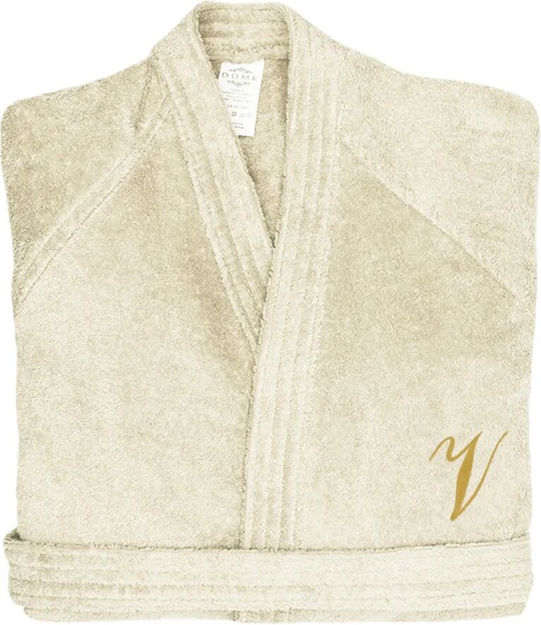 Monogram Accappatoio kimono Monogram V,panna