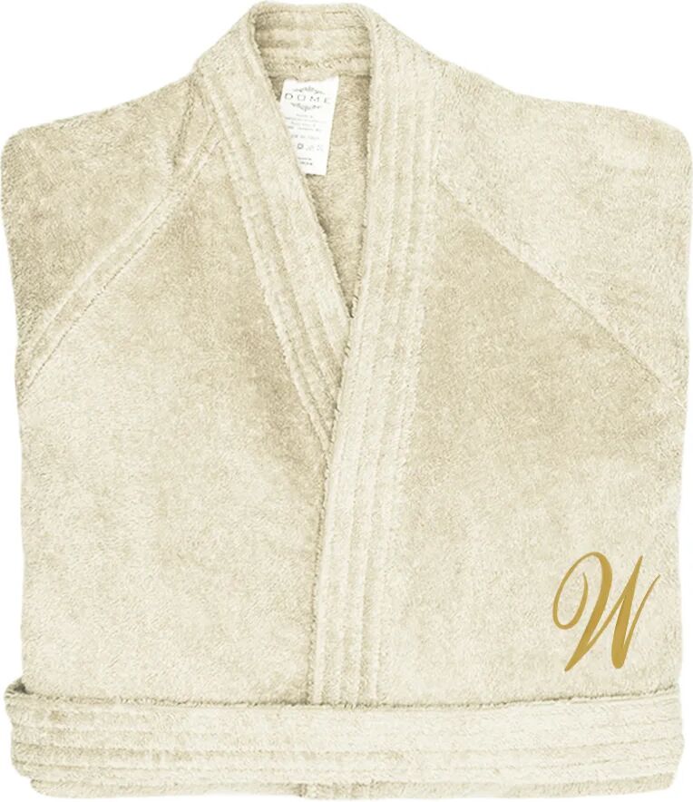 Monogram Accappatoio kimono Monogram W,panna