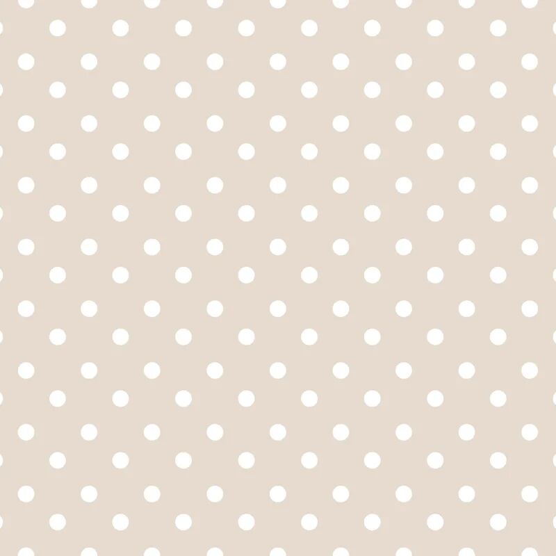 d-c-fix Tovaglia rettangolare  Montecarlo in pvc 120 x 160 cm  beige con pois bianchi