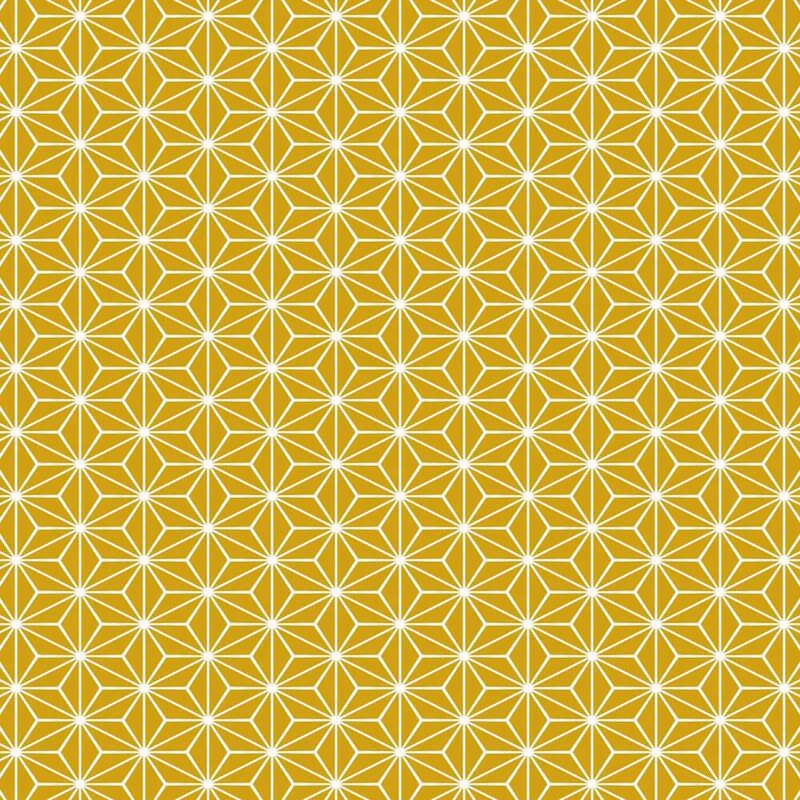 d-c-fix Tovaglia rettangolare  Montecarlo in pvc 120 x 160 cm  giallo con stelle bianche