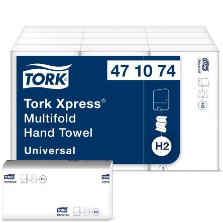 Tork Asciugamani di carta , in , 1 strato, 250 fogli da 81 x 213 mm (chiuso), 241 x 213 mm (aperto), 471074
