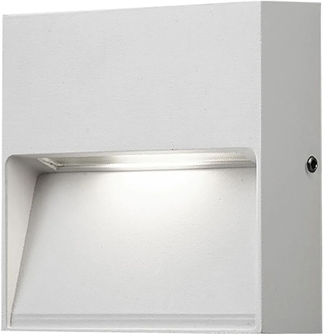 VIVIDA Segnapassi Led  3w 3000k 300 Lumen In Alluminio Bianco Quadro Dimensioni 10x10x3 Cm Ip54