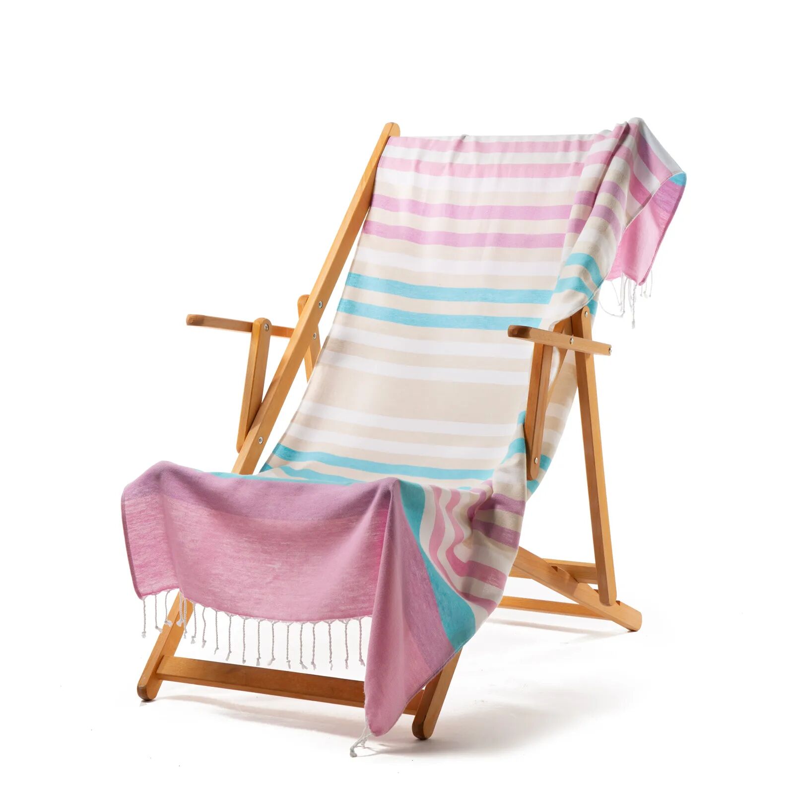 Caleffi Telo da spiaggia in Cotone Confetto Rainbow Fouta