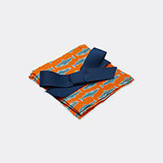 La DoubleJ 'como Fish' Small Napkin, Set Of Four, Orange