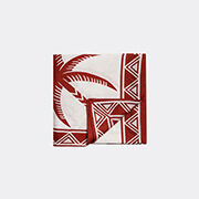 La DoubleJ 'date Palms' Linen Tablecloth, Large, Red And White