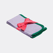 La DoubleJ 'rainbow Lilac' Large Napkin, Set Of Two